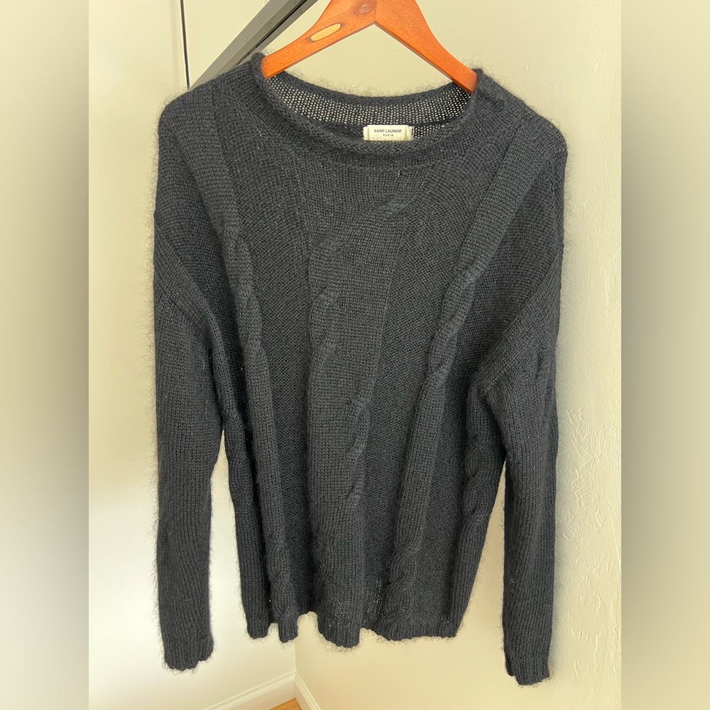 Saint Laurent Black Knit Sweater